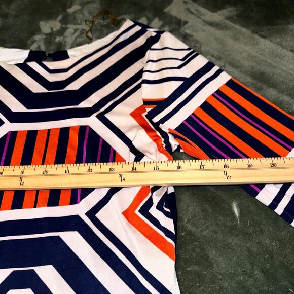 VTG Y2K Baby Phat Dress Women's Large Multicolor Retro Mod Geometric Cutout Back - Picture 9 of 11